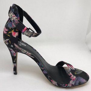 Mix No.6 Rayelle Black Floral Dressy Stiletto Pump Size 10